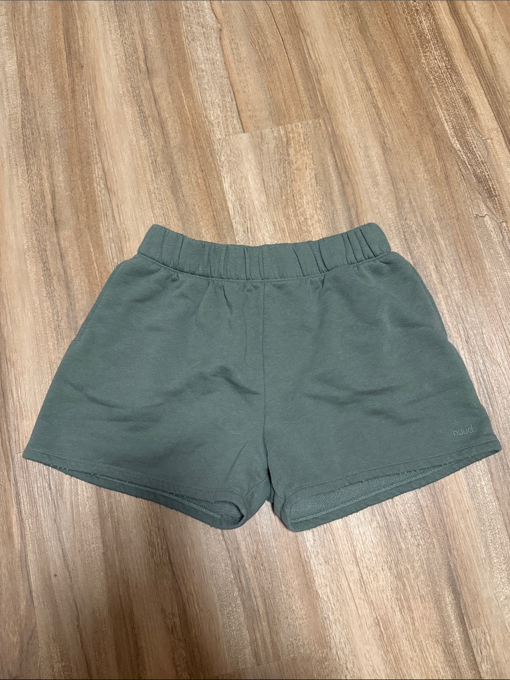 nuuds Olive Green Lounge Shorts